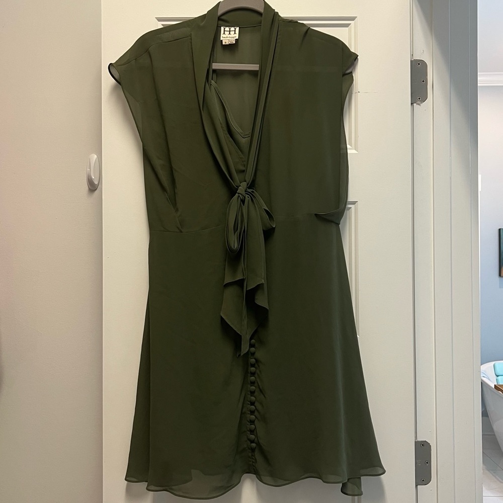 Haute Hippie Crepe de Chine mini dress